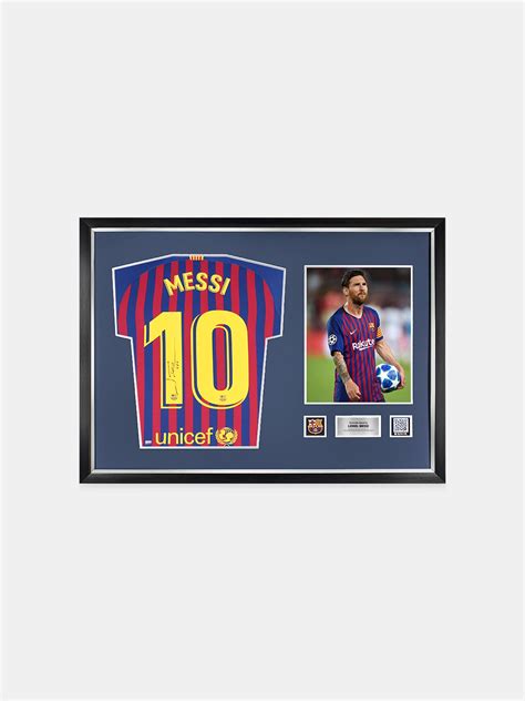 MESSI | Lionel Messi Official FC Barcelona Back Signed and Framed 2018 ...