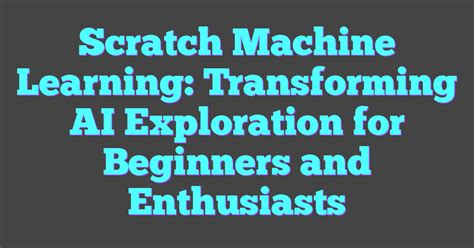Scratch Machine Learning 的图像结果