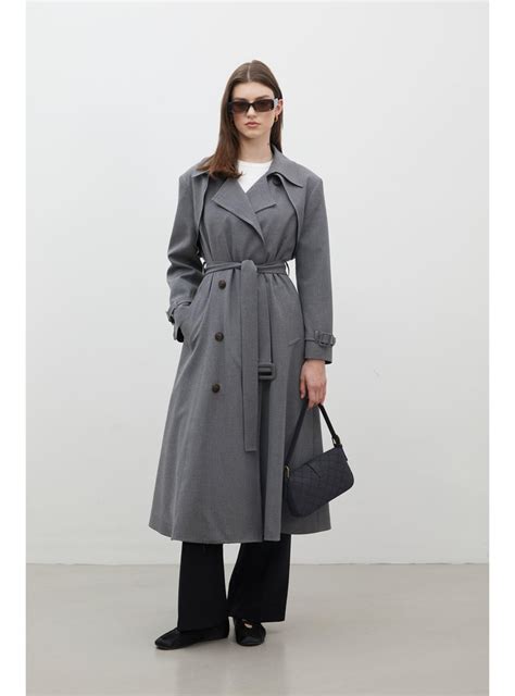 Grey Trench Coat