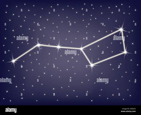 constellation Ursa Major (Big Dipper) illustration Stock Photo - Alamy