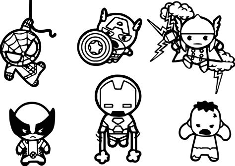 Printable Easy Avengers Coloring Pages - Printable Calendars AT A GLANCE