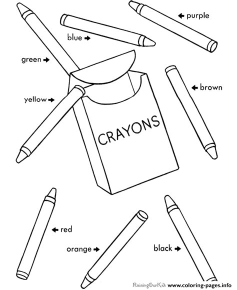 Crayons Coloring Worksheets 的图像结果