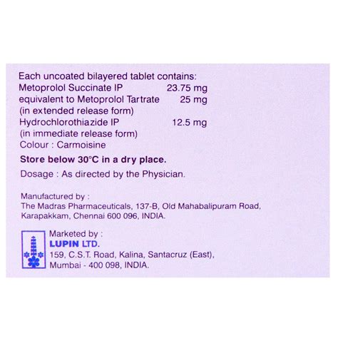 Starpress H 25 XL Tablet 10's Price, Uses, Side Effects, Composition ...