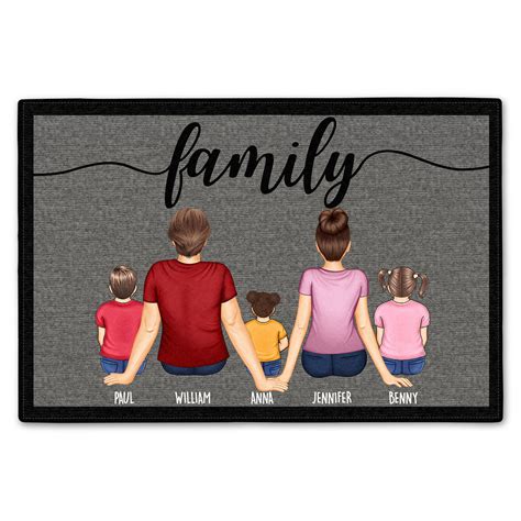 Family - Welcome Mat, Housewarming Mat - Personalized Doormat - Wander ...