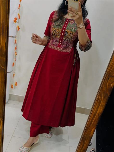Designer Heavy Kurti Palazzo Set in Premium Cotton Fabric – Jaipur ...
