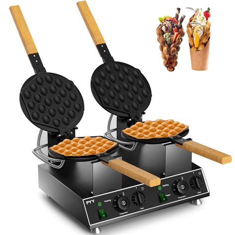 PYY Double Bubble Waffle Maker Commercial Waffle Maker Non-stick Hong ...