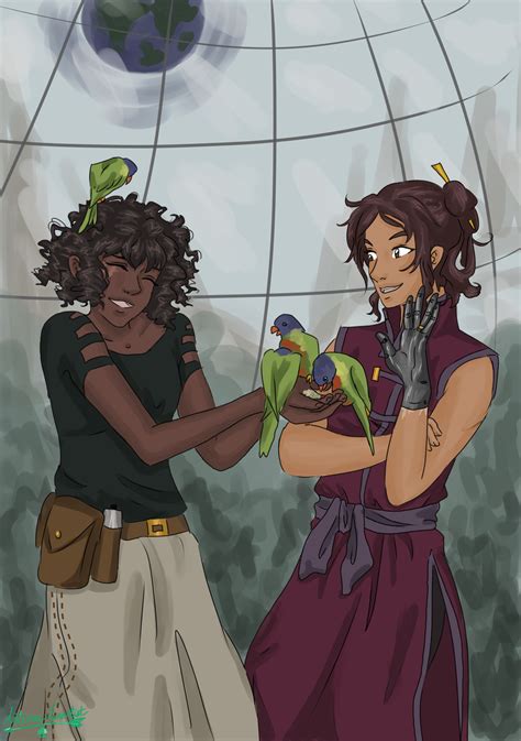 I like to think that when Cinder visits Luna she... - Book Fanartist