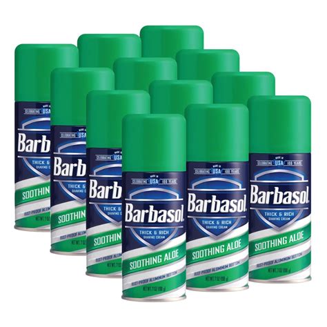 Amazon.com: Barbasol Soothing Aloe Thick & Rich Shaving Cream 10 Oz ...
