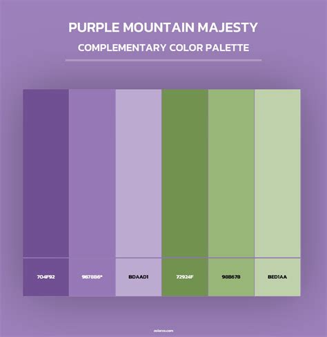 Purple Mountain majesty color palettes - colorxs.com