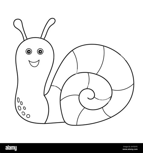 Cute Snail Coloring Pages