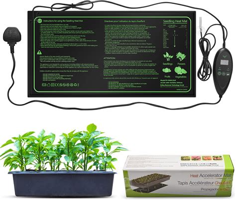 Errum Seedling Heat Mat Plant Heated Propagator with Thermostat ...