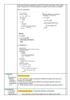 Image result for Vertical Projectile Motion Lesson Plan