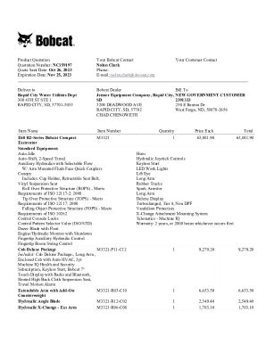 Fillable Online Product Quotation Quotation Number: NC159197 Quote Sent ...