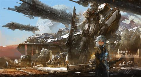 Stunning Sci-Fi Anime HD Wallpaper: A Cosmic Odyssey by Stu_dts ...