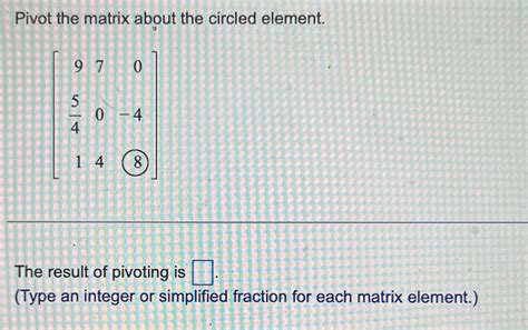 Matrix Pivot Element 的图像结果