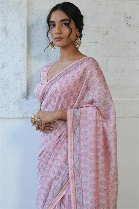 Gulnaz Zara Chanderi Saree – Farida Gupta India