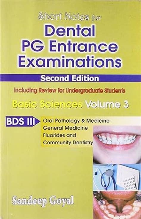 Buy Short Nots for Dental PG Entrance Examinations, Basic Sciences, Vol ...