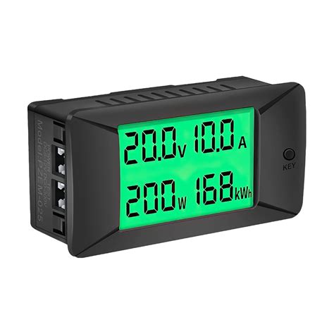 DC 0~300V 200A LCD Display Battery Monitor Meter, Digital Ammeter ...