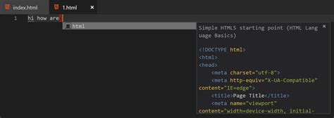 HTML Snippets in VS Code 的图像结果