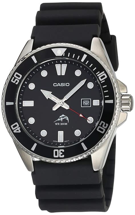 Casio MDV-106-1AVCF Men's Analog Watch, Black/White, Sporty, Water ...