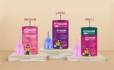 POSSUM Prime Reusable Menstrual Cup for Women - Small Size with Pouch ...