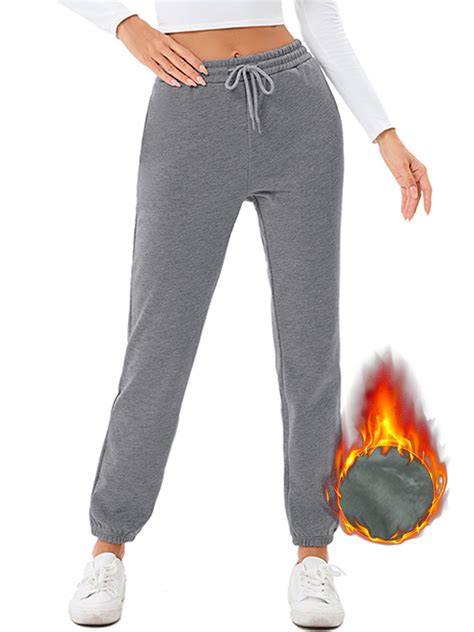 Fleece Lined Joggers Womens