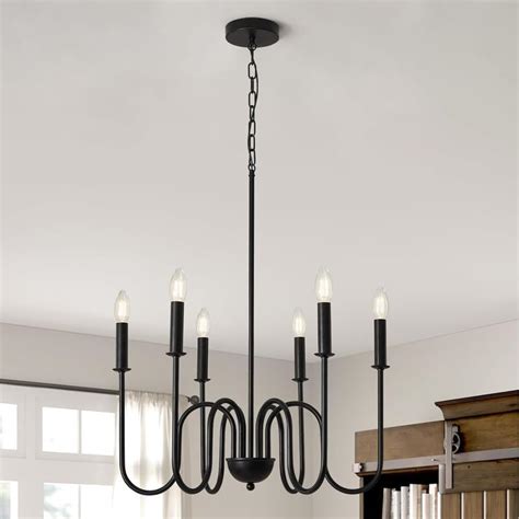 Buy Chandni Décor Modern Chandelier,6 Light Farmhouse Chandlier for ...
