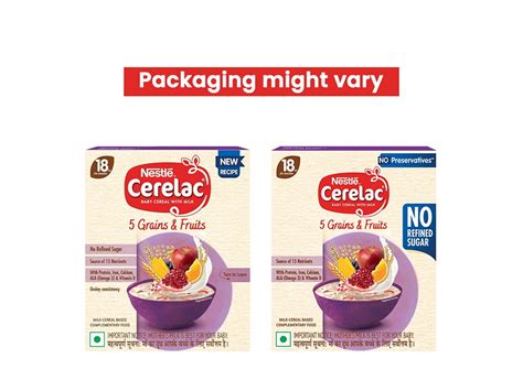 CERELAC 5 Grains & Fruits, 18-24 Months, No Refined Sugar | FamilyNes