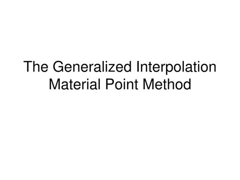 Interpoint Method 的图像结果
