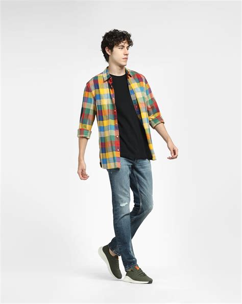 Buy Dark Blue Low Rise Washed Glenn Slim Fit Jeans for Men