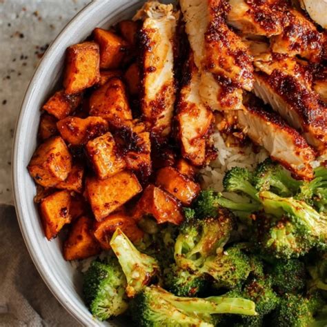 Hot Honey Chicken Bowl – Easy & Spicy Sheet Pan Dinner - Forever Feeding