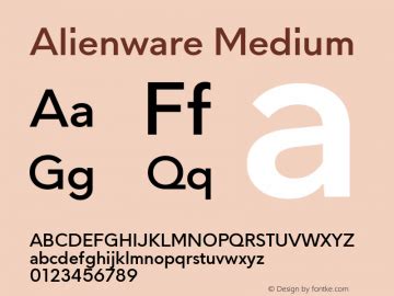 Alienware Font 的图像结果