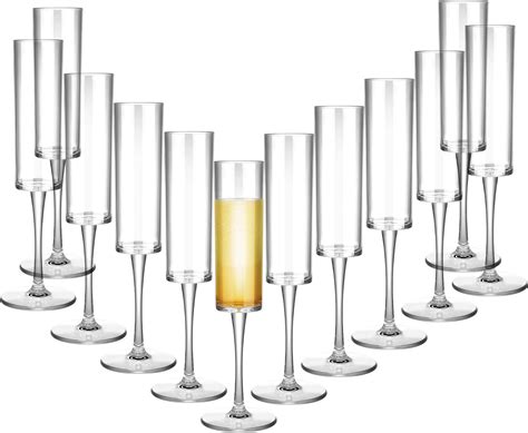 Amazon.com | Fun Express Bulk 100 Count Clear Plastic Champagne Flutes ...