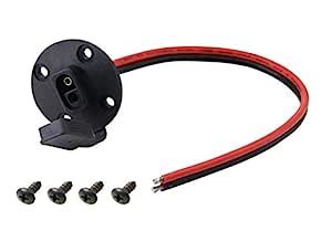 CERRXIAN 30CM 12AWG SAE Socket Solar Weatherproof Sidewall Port DIY ...