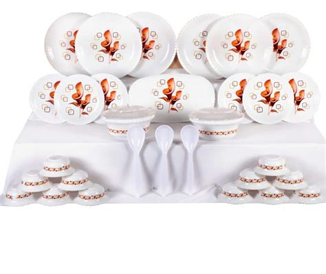 BRAVE WINGS The Kitchen Mall Home Microwave Safe Plastic Dinner Set for ...