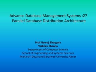 Image result for Parallel Database and Ditributed Database