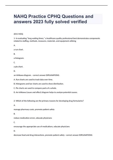 CPHQ Practice Questions 的图像结果