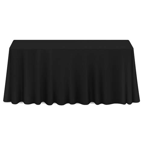 Gowinex Black 90" x 132" Rectangular Tablecloth Table Cover - Walmart.com
