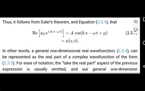 How complex numbers are used to define a plane wave?