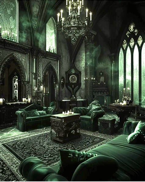 Slytherin Inspired Common Rooms | ホグワーツ, 美しい壁紙, 美しい場所