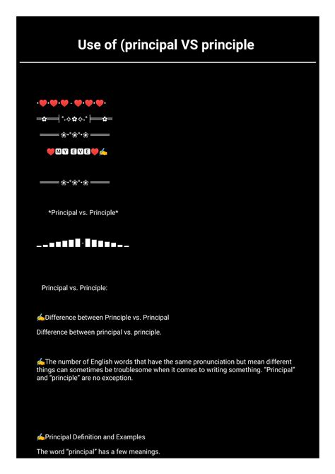 SOLUTION: Use of principal and principle - Studypool