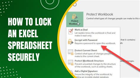 Lock Excel Spreadsheet 的图像结果