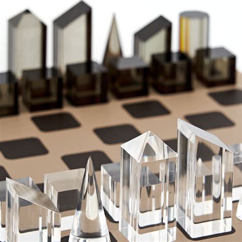 Bicolor Chess Board with Acrylic Glass Components ADJ Style | Artemest