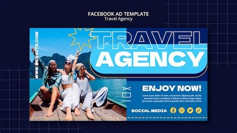 Modèle d'agence de voyage design plat | PSD Gratuite