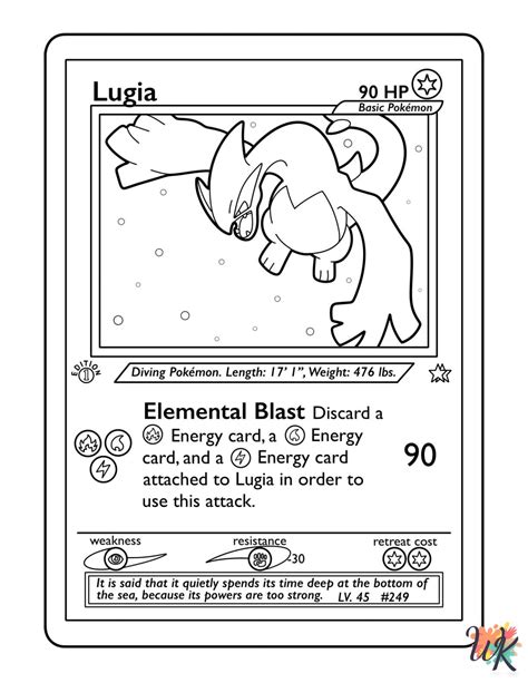 20 Pokemon Card Coloring Pages For Kids - ColoringPagesWK