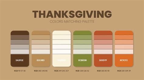 Thanksgiving color scheme. Color Trends combinations and palette guide ...