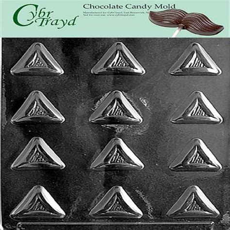 Cybrtrayd R036 Triangular Purim Pieces Chocolate Candy Mold with ...