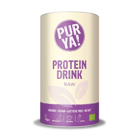 Purya! Bio Vegan Protein Drink | Raw Organic Beverage Powder | Lactose ...