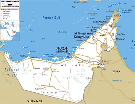 Maps of United Arab Emirates | Detailed map of UAE in English | Tourist ...