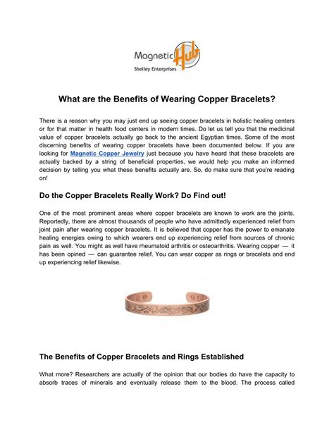 PPT - What are the Benefits of Wearing Copper Bracelets? PowerPoint ...